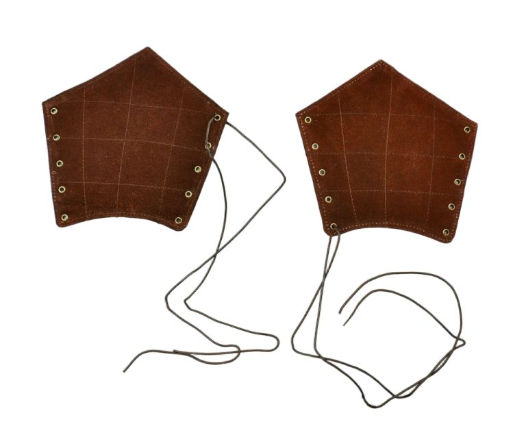 Padded Leather Bracers with Banding