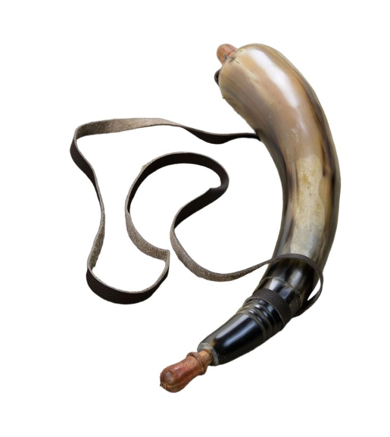 Powder Horn with Wooden Plug