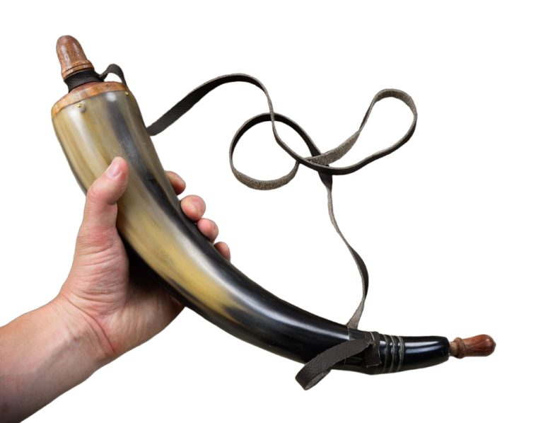 Powder Horn with Wooden Plug