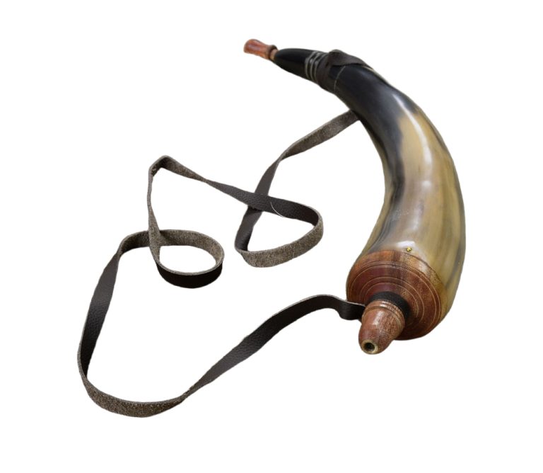 Powder Horn with Wooden Plug