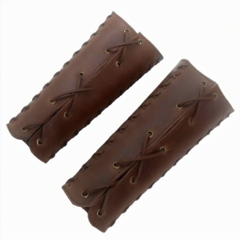 Ranger of the Woods  Stitched Leather Greaves Set