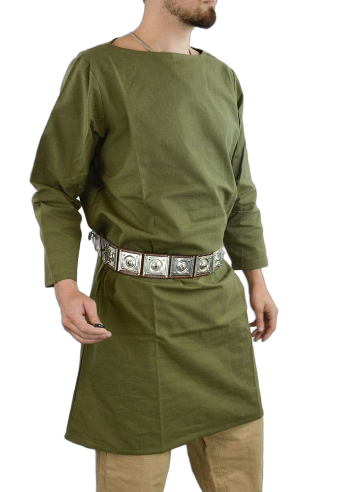 Roman Cotton Tunic Olive Green