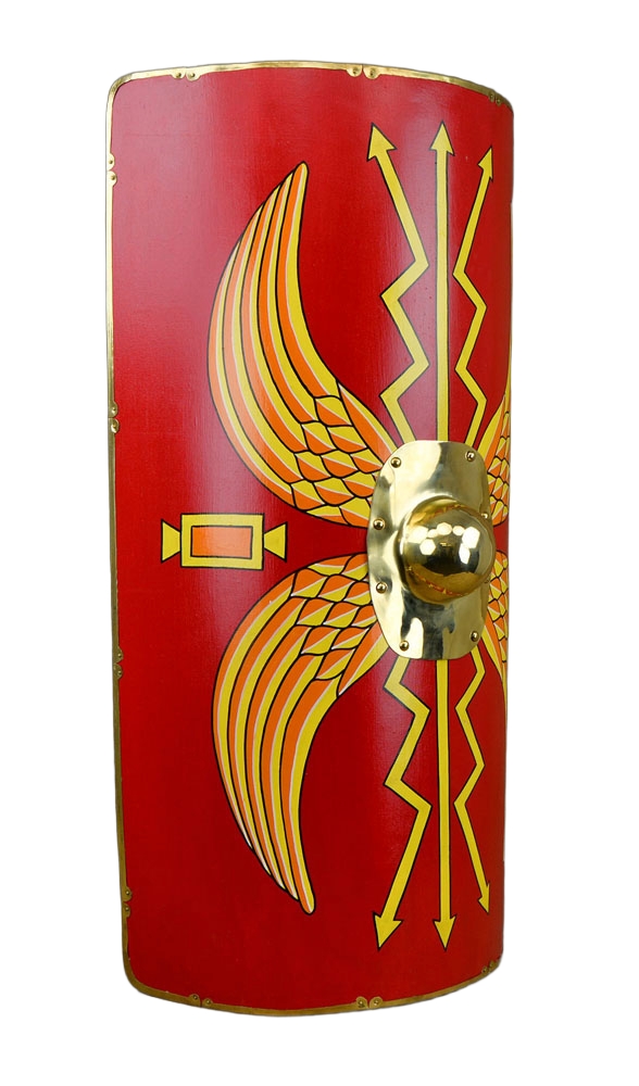 Roman Shield Scutum 42" x 33" Brass Lined
