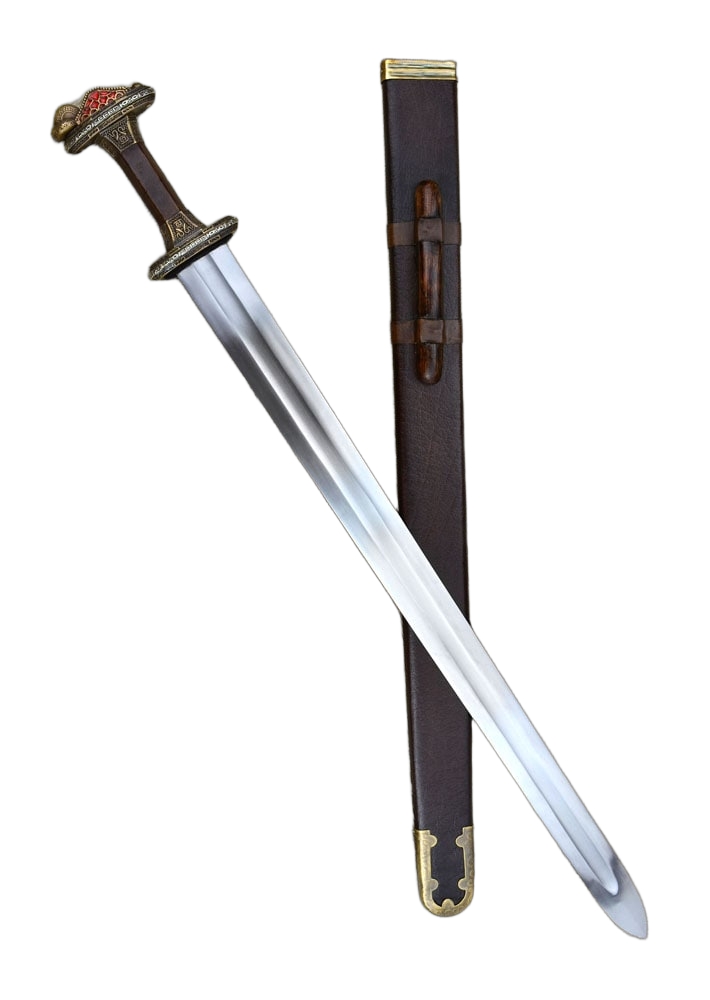 Scandinavian Vendel Chieftain's Sword - Brass Hilt with Tin Plated Accents