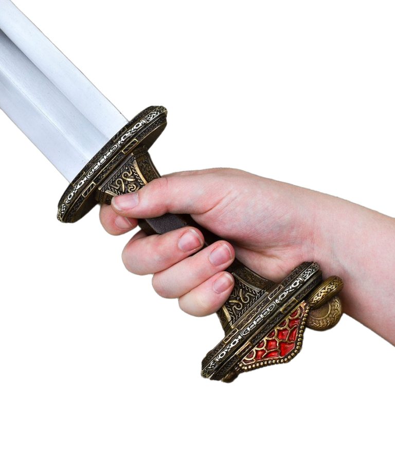 Scandinavian Vendel Chieftain's Sword - Brass Hilt with Tin Plated Accents