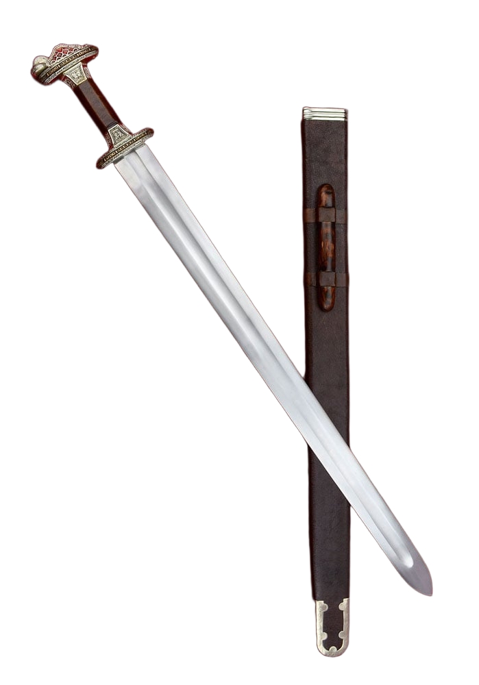 Scandinavian Vendel Chieftain's Sword - Tin Plated with Brass Hilt Accents