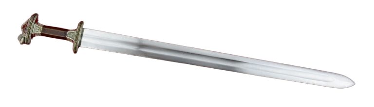 Scandinavian Vendel Chieftain's Sword - Tin Plated with Brass Hilt Accents