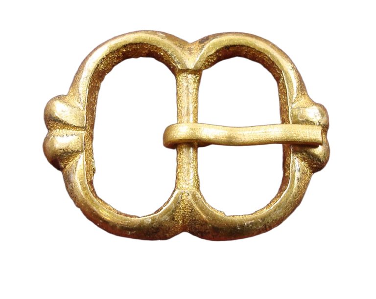 Small Two Ring Small Brass Buckle