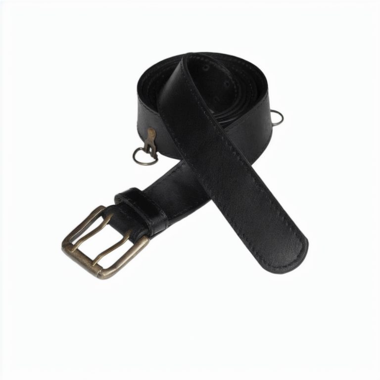 Fantasy Medieval Leather Belt Black