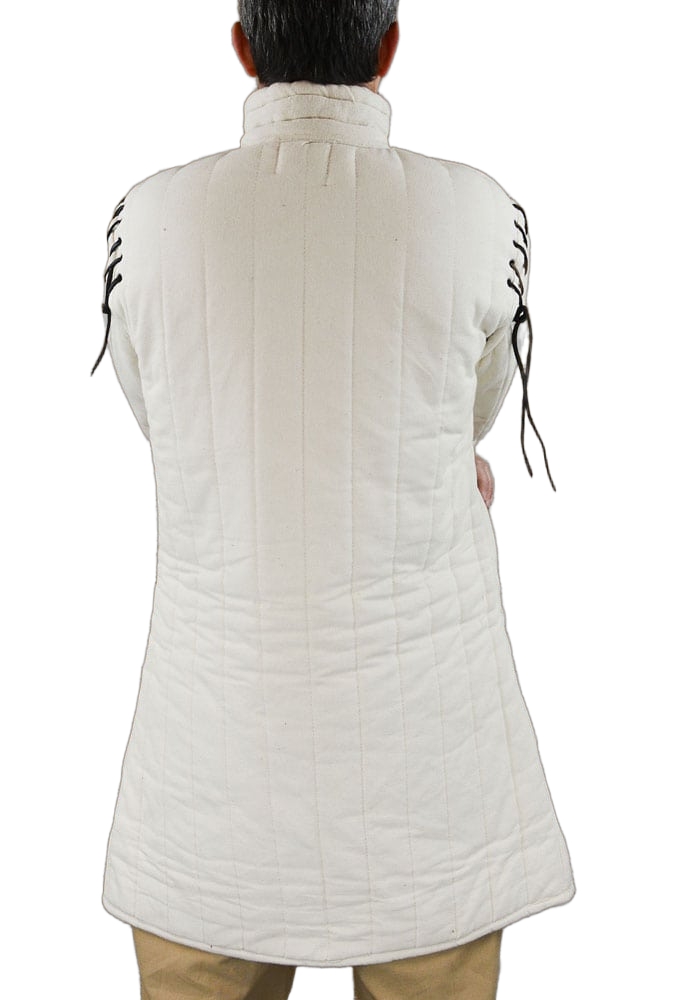 Gambeson with Removable Laced Arms - Natural