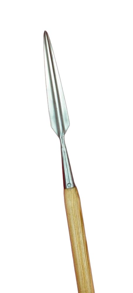 Greek Dory Spear  Steel Head and Brass Sauroter Cap