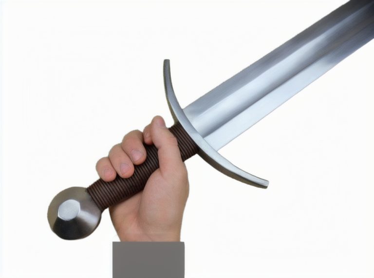 Knightly Arming Sword with adjustable hanging scabbard