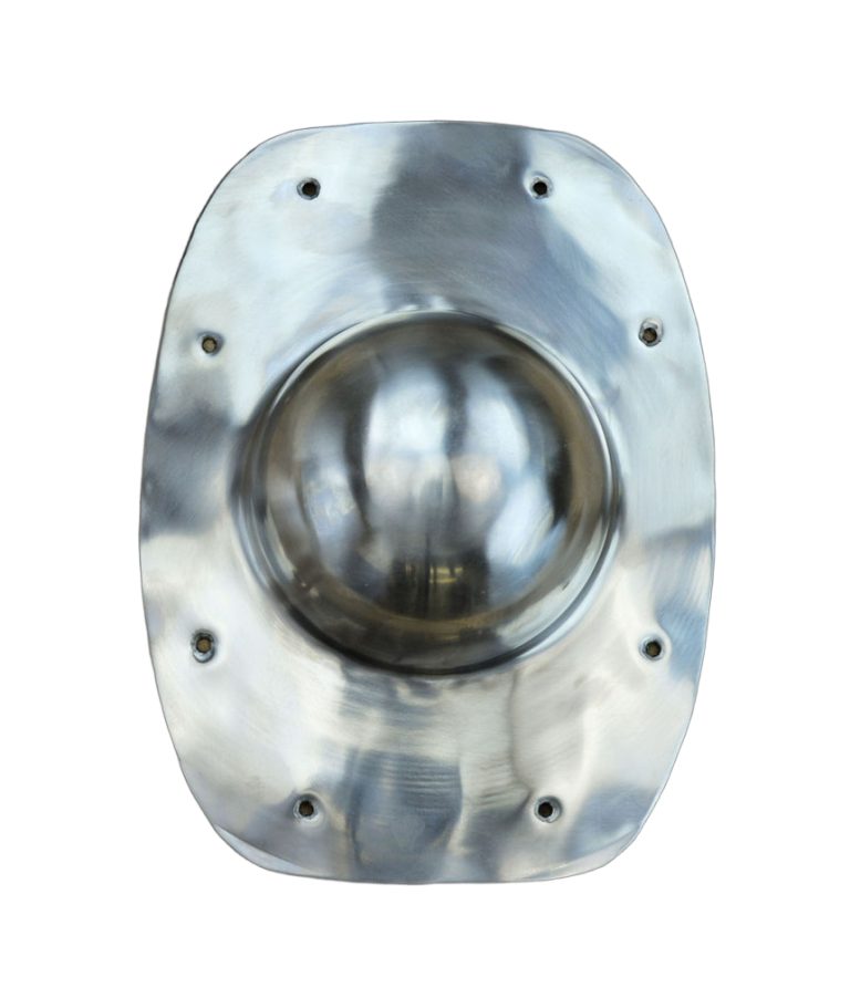 Rectangular Roman Shield Boss - 20 Gauge Steel