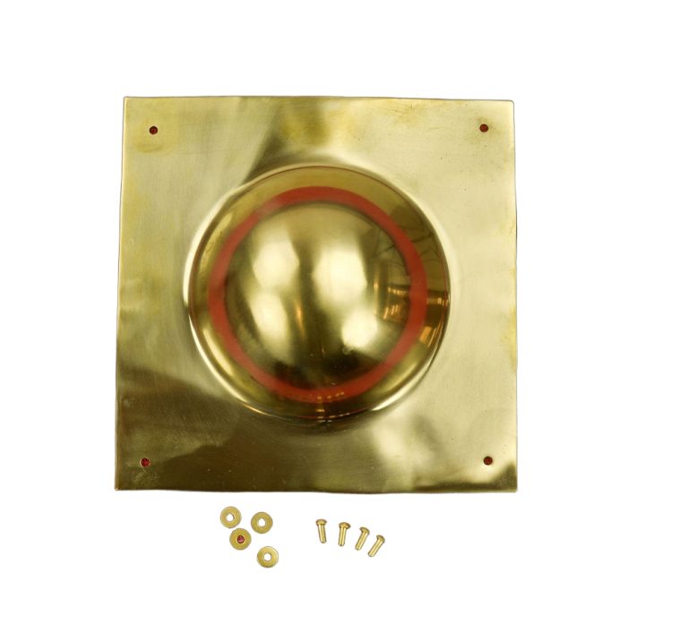 Square Roman Shield Boss  Brass