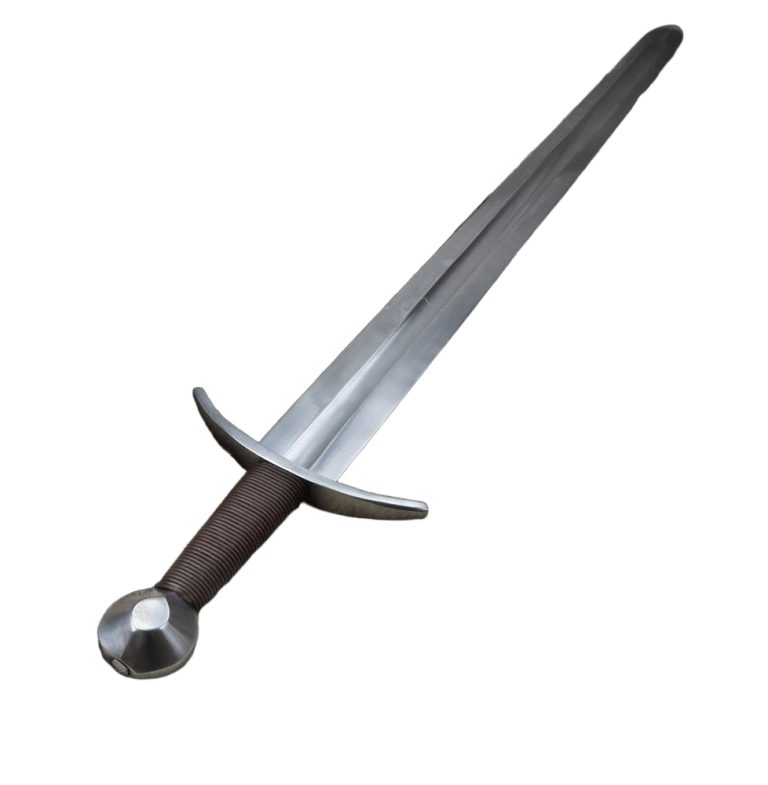 Tear Drop Medieval Sword with Hanging Scabbard - Stage Combat Version