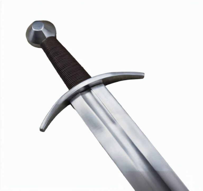 Tear Drop Medieval Sword with Hanging Scabbard - Stage Combat Version