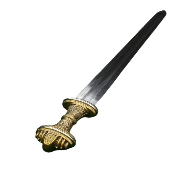 The Fetter Lane Sword - 8th Century Saxon Sword - Antiqued Brass Hilt