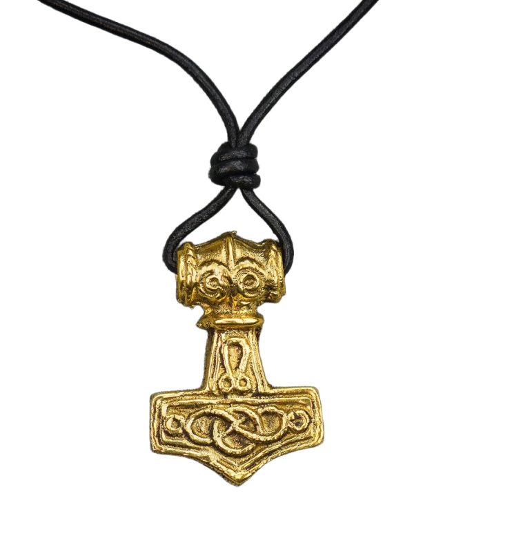 Thor's Mjolnir - Solid Brass Pendant