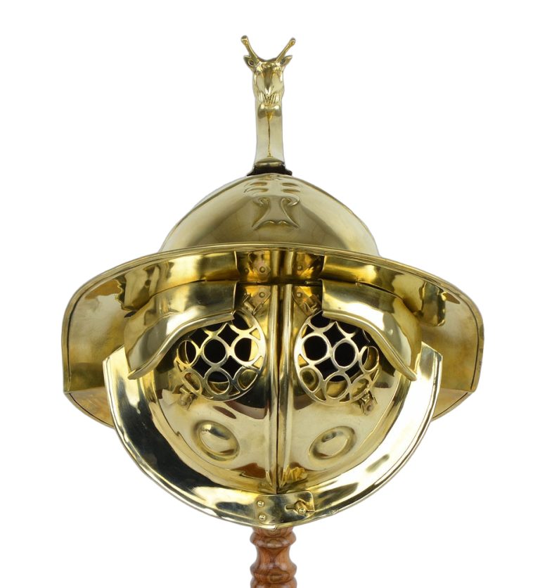 Thraex Gladiator Mosaic Helmet -18 Gauge