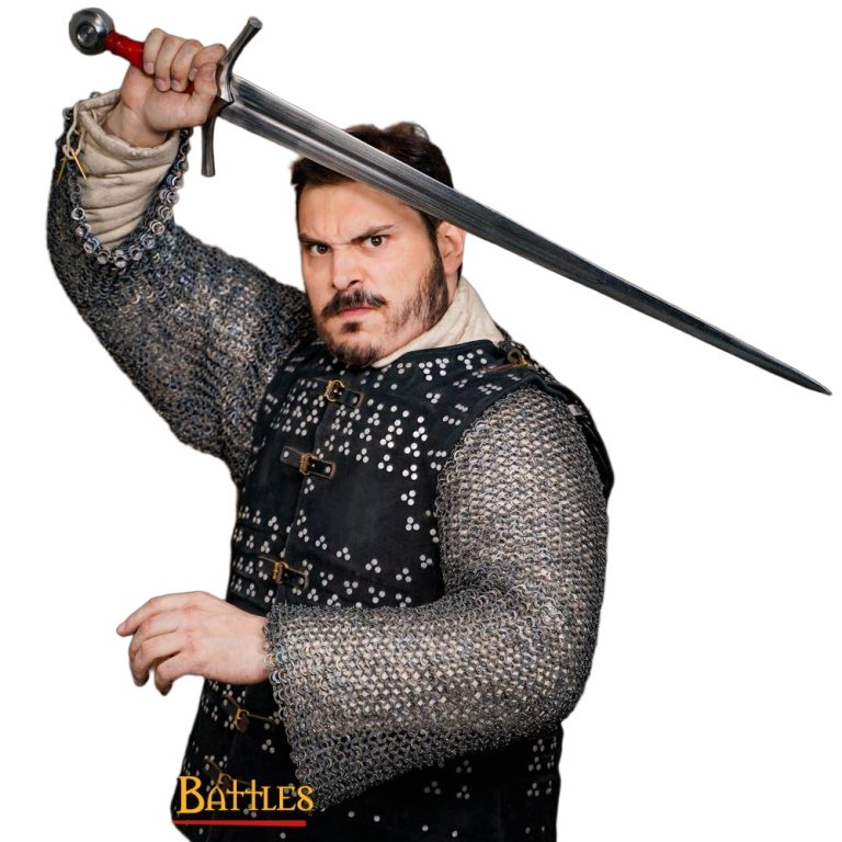 Titanium Chainmail Half Hauberk / Voiders - Dome Riveted Flat Rings