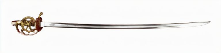 French Napoleonic Artillery Officer's Sword - leather scabbard