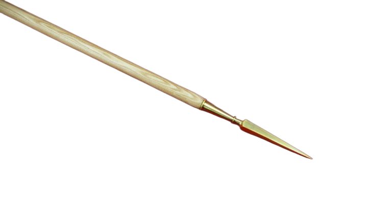 Greek Dory Spear  Steel Head and Brass Sauroter Cap