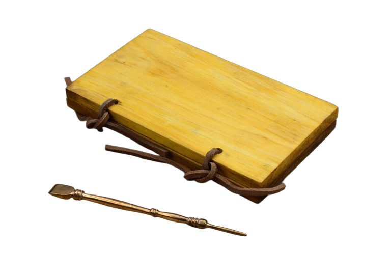 Roman Wax Writing Tablet with Bronze Stylus