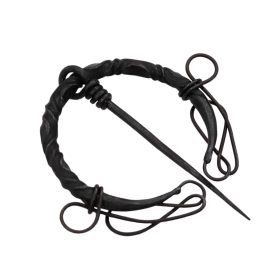 Twisted Darkened Steel Fibula with Knotwork Ends