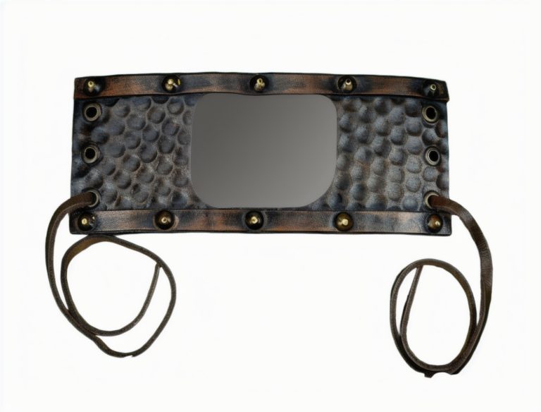 Viking Leather Cuff with Norse Serpents