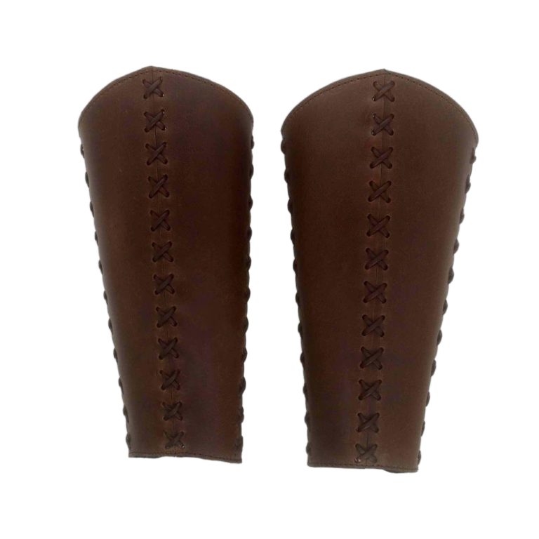 Ranger of the Woods  Stitched Leather Greaves Set