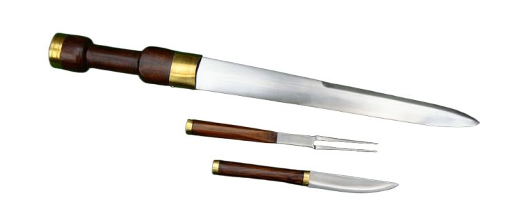 Scottish Crofters Dirk with Fork and Knife