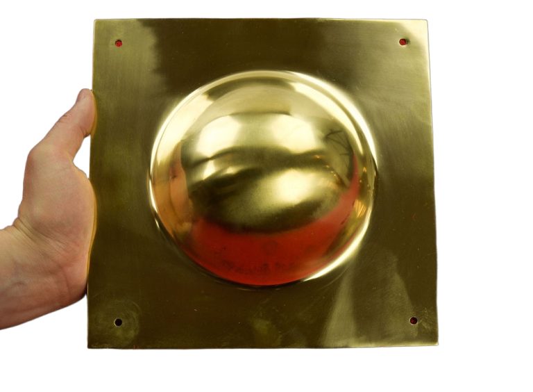 Square Roman Shield Boss  Brass
