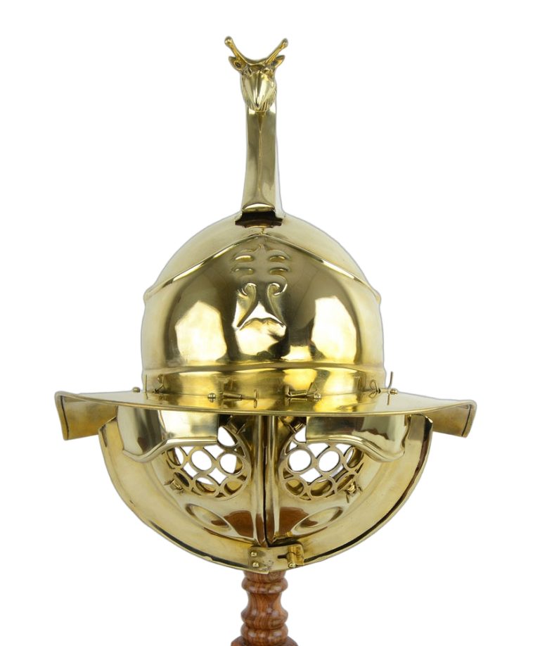 Thraex Gladiator Mosaic Helmet -18 Gauge