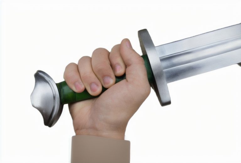 Viking Temple Sword - Stage Combat Version - Green Grip