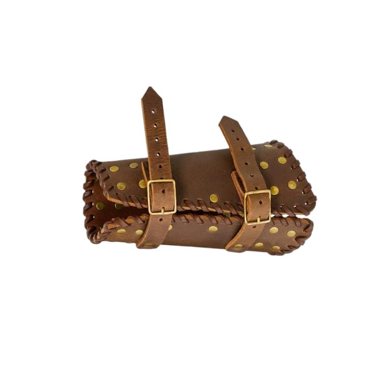 Warriors Leather Bracers Set - Brown