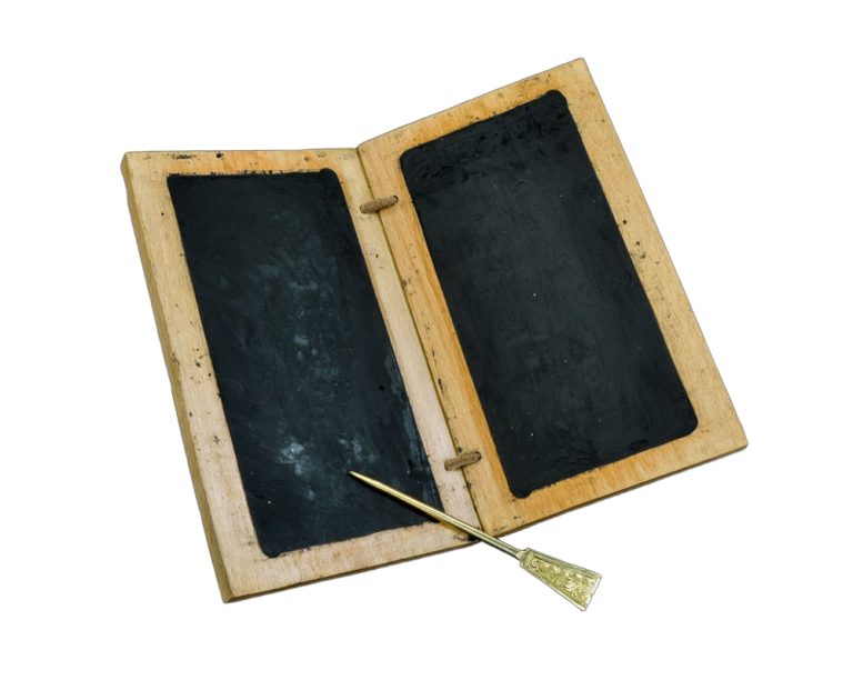 Wax Writing Tablet with Brass Stylus