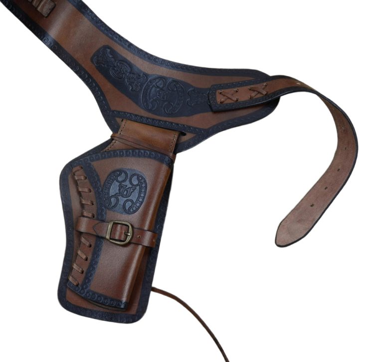 Western Dual Holster Gun Belt