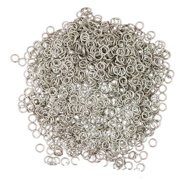 1 kgs Loose Chainmail Rings  Stainless Steel Round Rings 16 Gauge / 9mm  Butted  Close Out