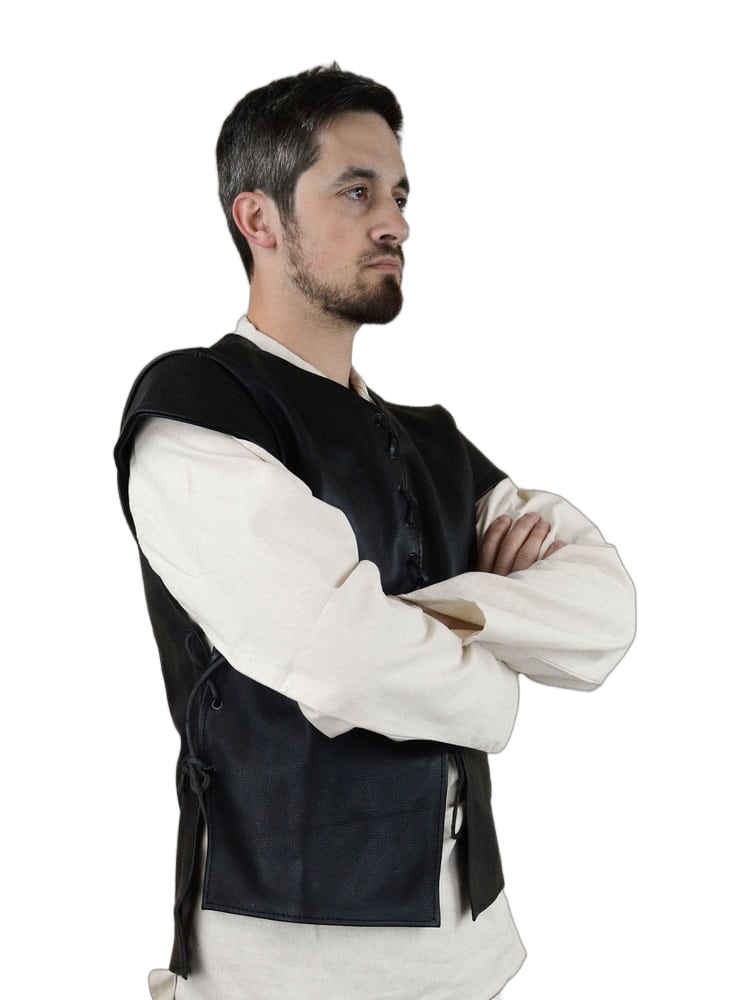 Black Leather Jerkin