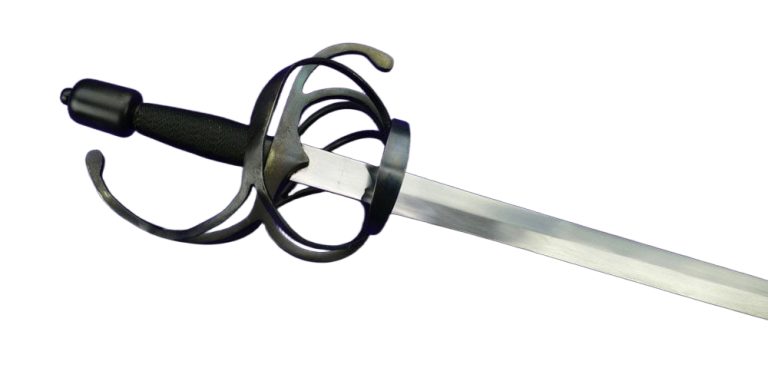 Blackened Swept Hilt Rapier