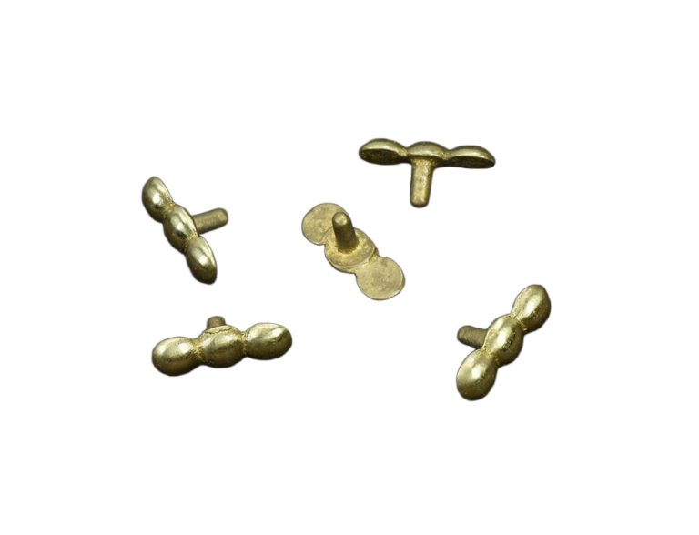 Brass Belt Studs / Conchos - Set of 5