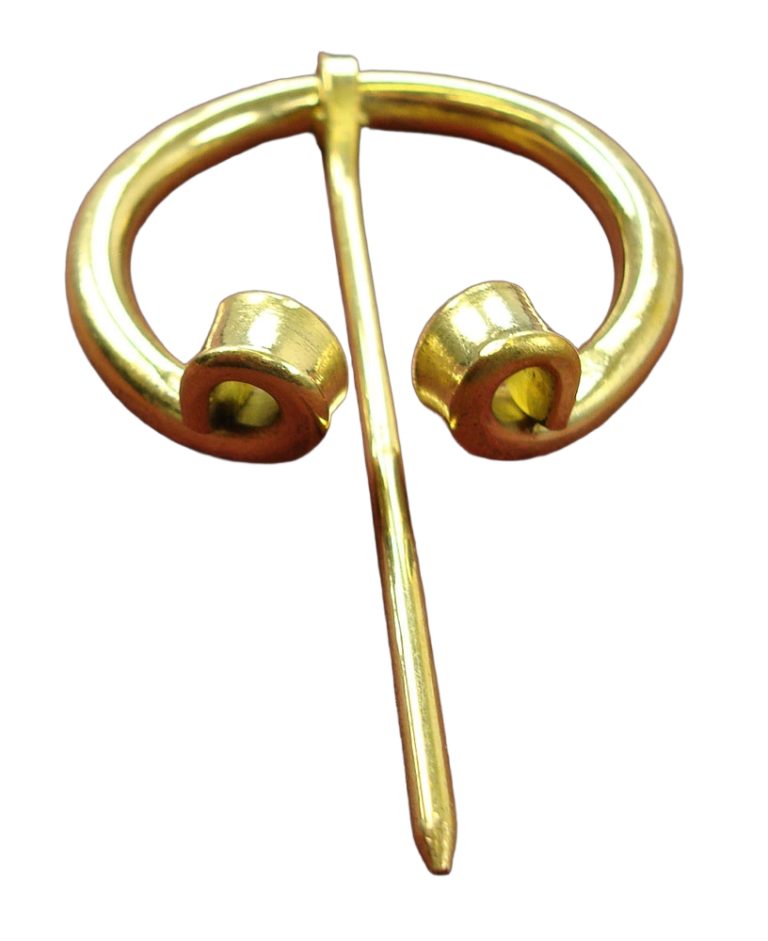 Brass Fibula with Rolled Ends