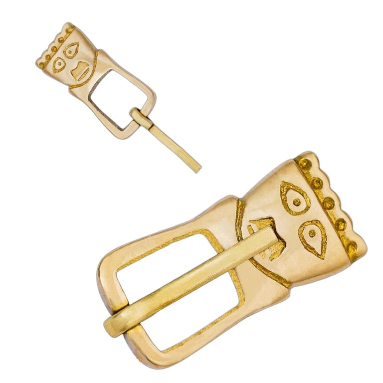 Brass Saxon King Buckle