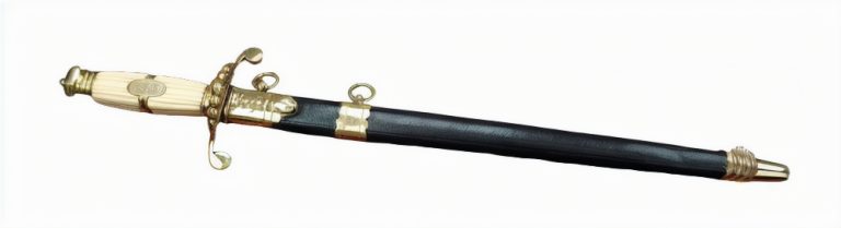British Naval Officer's 5-Ball Dirk