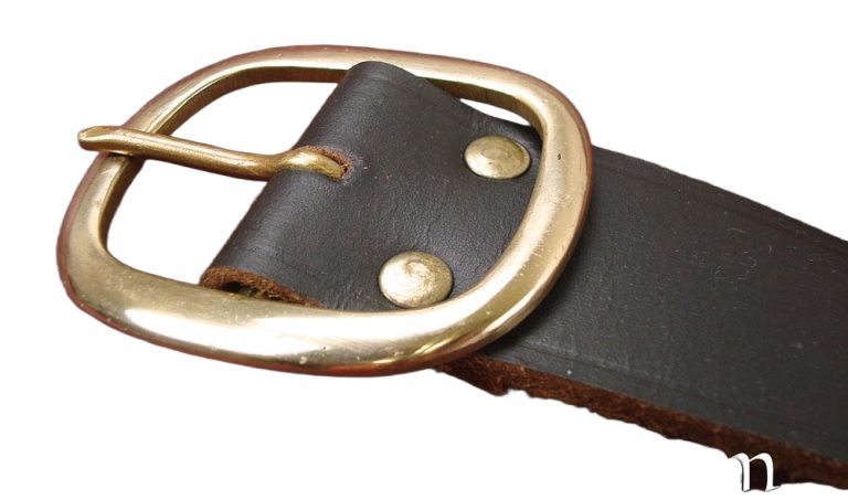 Brown Leather Double Wrap Sword Belt