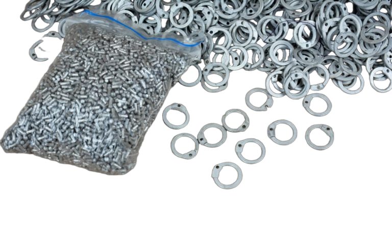 1 kgs Loose Chainmail Rings  Aluminum Dome Riveted Flat Rings  16 Gauge / 10 mm