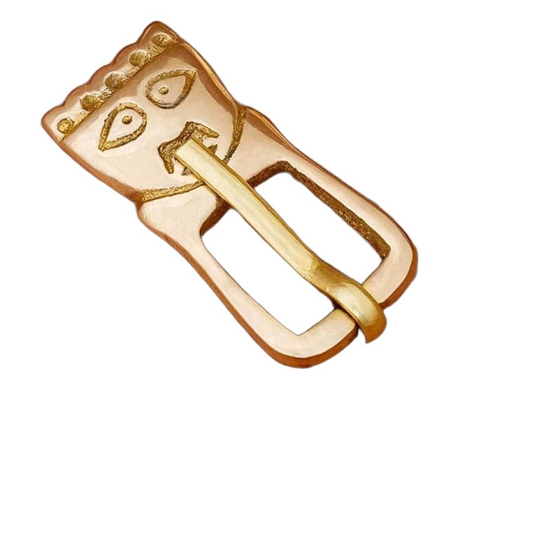 Brass Saxon King Buckle