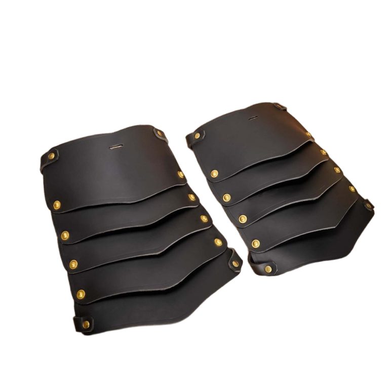 Viking Leather Pauldrons