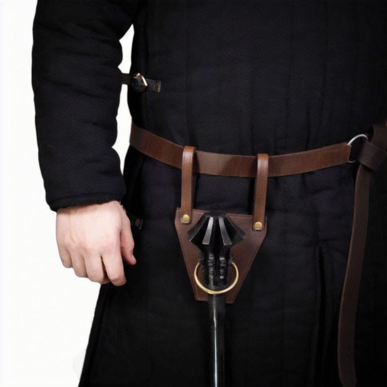 Axe or Mace Frog with Brass Ring