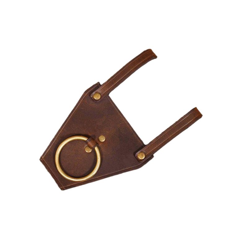Axe or Mace Frog with Brass Ring